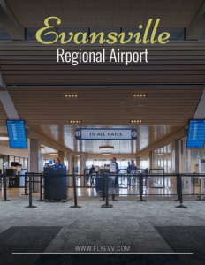 The Evansville Regional Airport brochure cover.