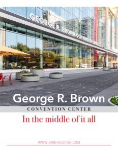 George R. Brown Convention Center brochure cover.
