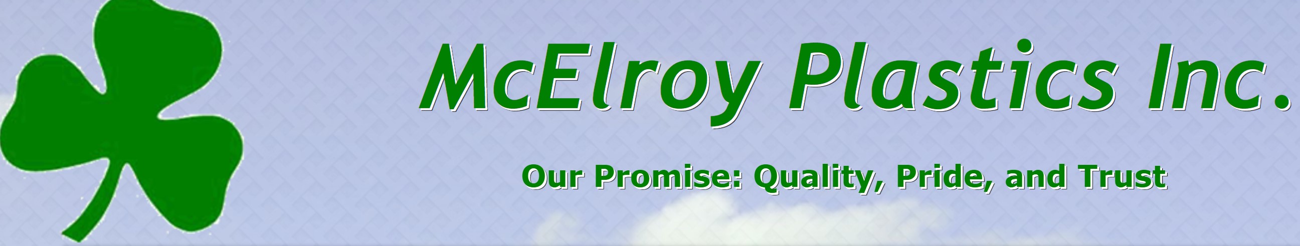 McElroy Plastics header logo.