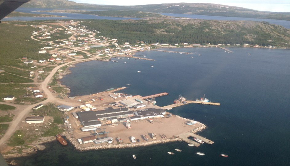 Torngat Fish Producers aerial view.