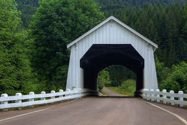 Benton County, Oregon hayden covered bridge.