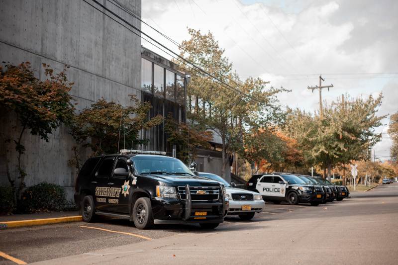 Benton County, Oregon Law Enforcement vehicles and building