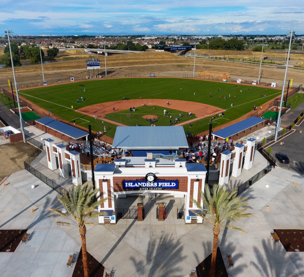 Lathrop, California River Islands ball park islander field.