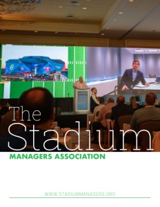 The Stadium Managers Association brochure cover.