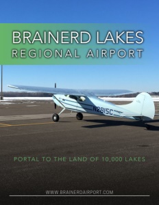 Brainerd Lakes Regional Airport brochure cover.