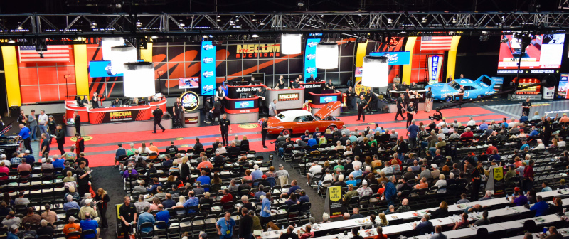 Indiana State Fairgrounds & Event Center hosting a Mecum Auto Auction.