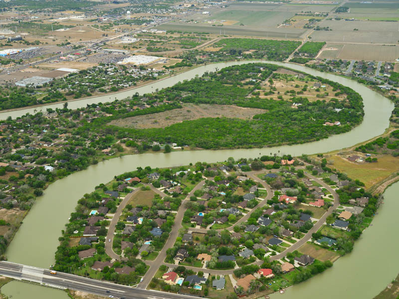 San Benito, Texas, TX aerial view.