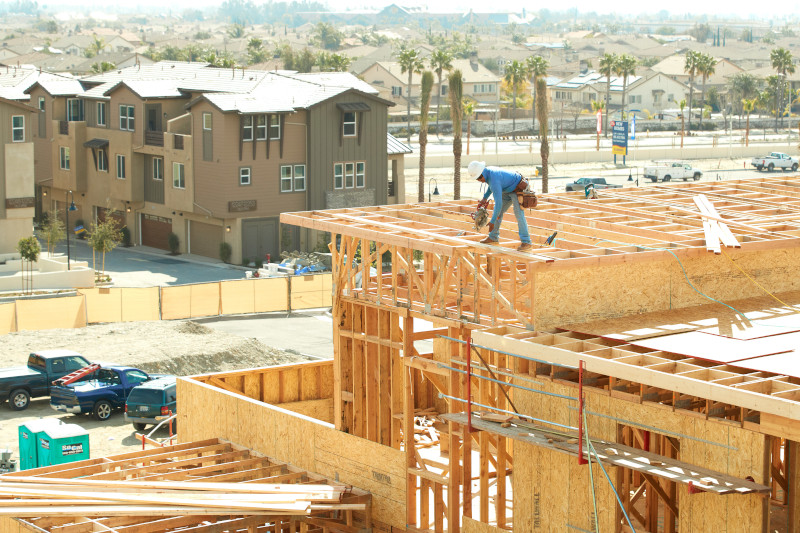 Rancho Cucamonga, California construction site work.