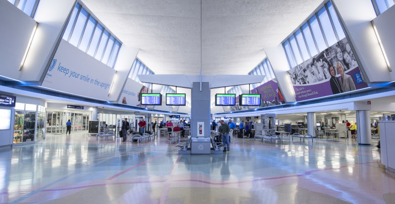 Buffalo Niagara International Airport, BNIA, Interior view