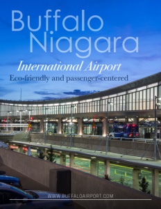 Buffalo Niagara International Airport brochure cover.