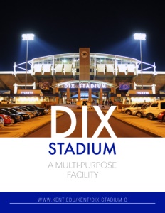 Dix Stadium brochure cover.