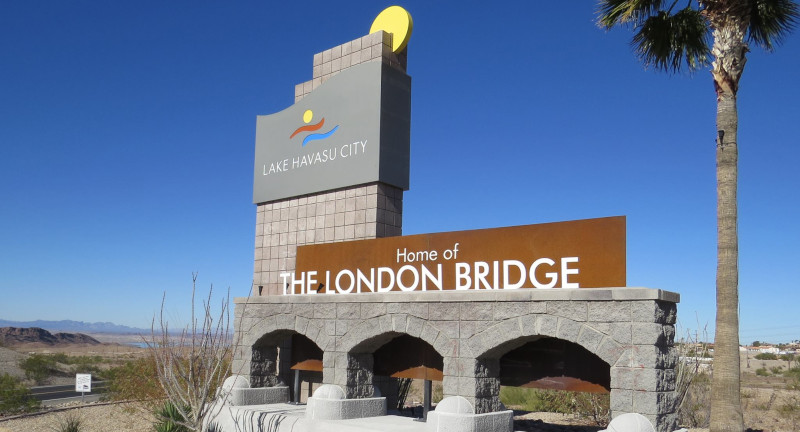 Lake Havasu City Airport, Lake Havasu city sign.