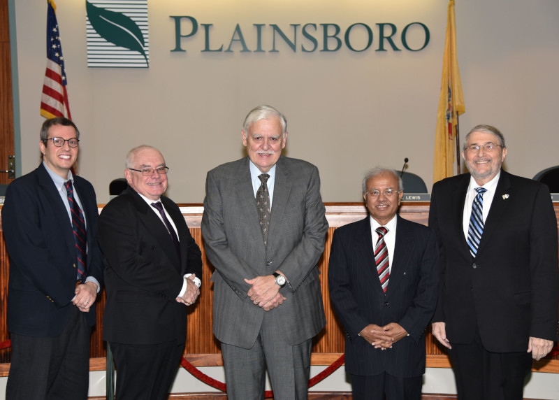 Plainsboro Tonwship, New Jersey Mayor Peter Cantu and the township committee.