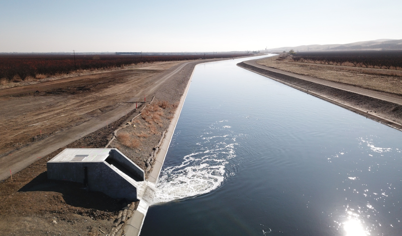 Modesto, California waterway.