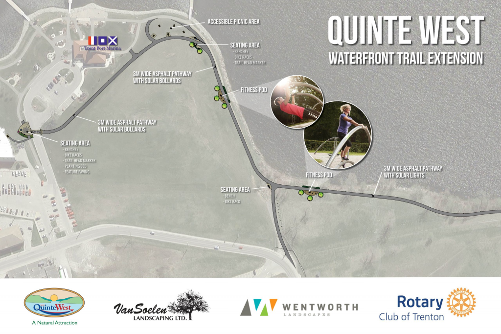 Quinte West, Ontario waterfront trail extensions