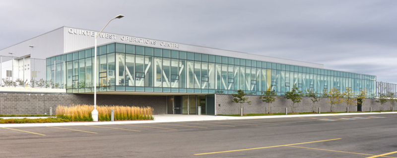 Quinte West, Ontario consolidated operations centre exterior.