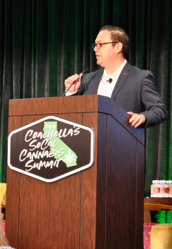 Coachella, California speaker at Cannabis event.