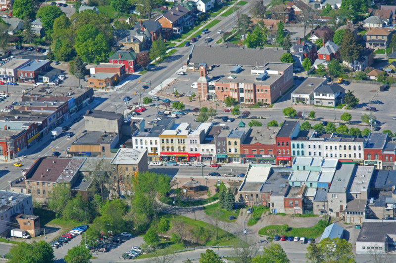 Ingersoll, Ontario aerial view.