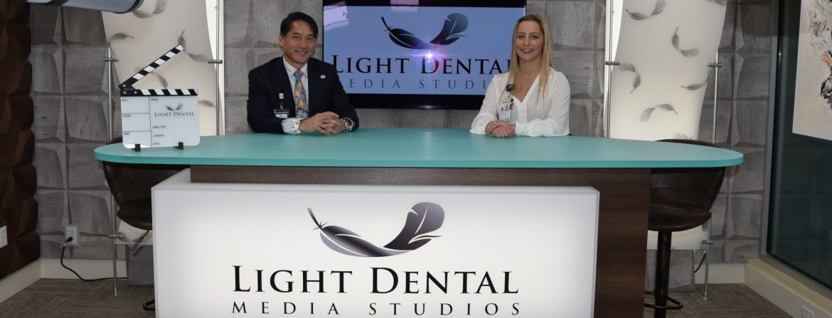 Light Dental Studios Media Studios with Dr. Steve Broughton CEO, Dr. Angela Dunn, COO