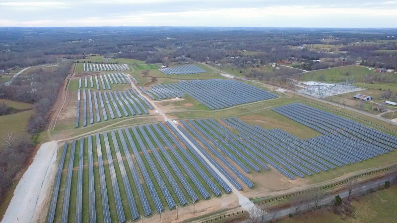 Nixa, Missouri Solar Farm east overview.