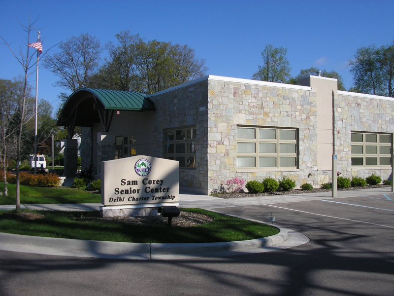 Delhi Charter Township, Michigan first leed certified building, the Sam Corey Senior Center.
