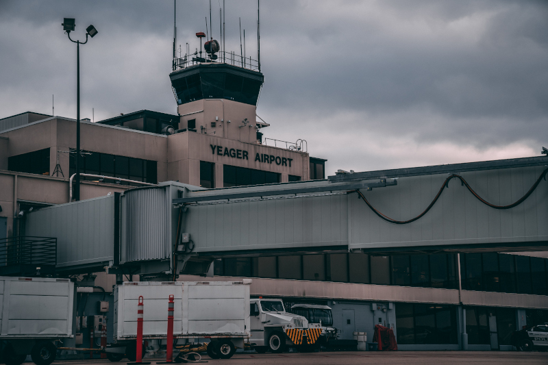 Yeager Airport exterior.