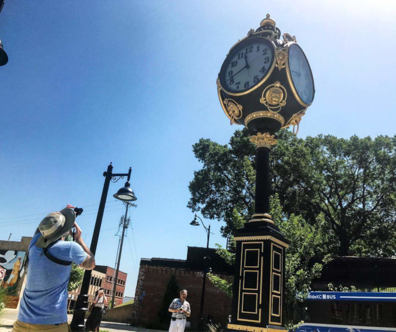 Kansas City, Kansas ornate clock.