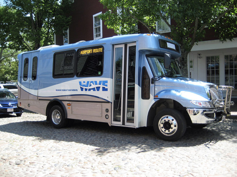 NRTA / Nantucket Regional Transit Authority THE WAVE bus.