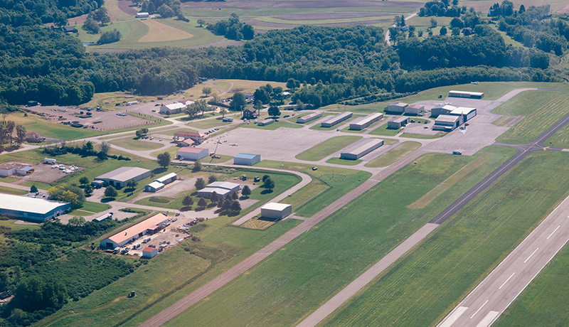 Indiana County Jimmy Stewart Airport aerial