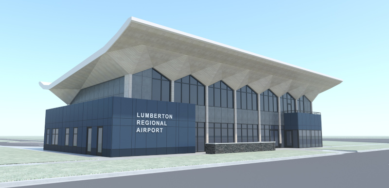 Lumberton Municipal Airport building rendering