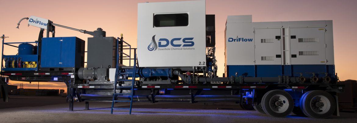 Downhole Chemical Solutions trailer with lighting.