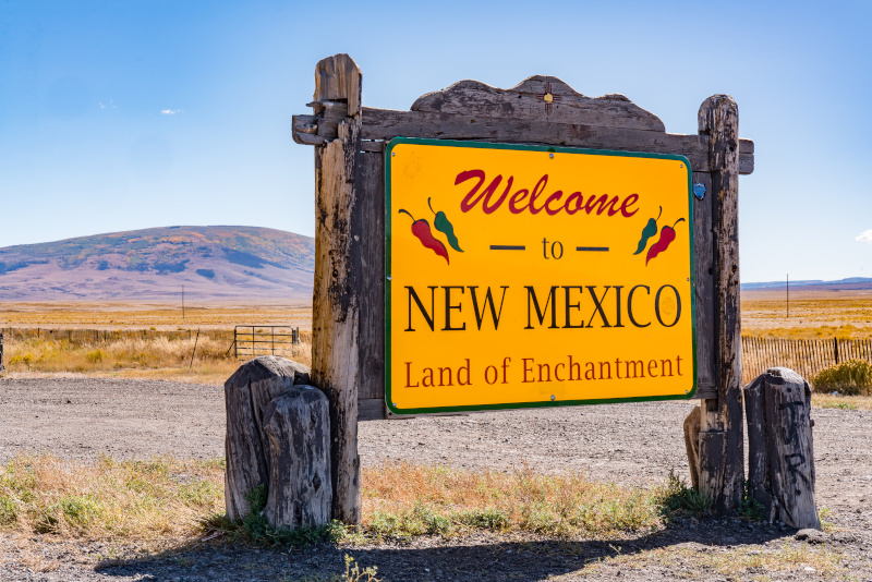 New Mexico Partnership Welcome to New Mexico sign