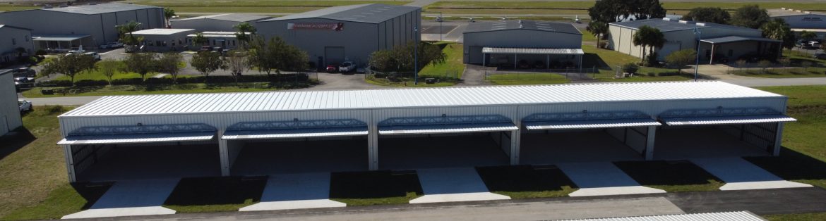Leesburg International Airport new box hangars