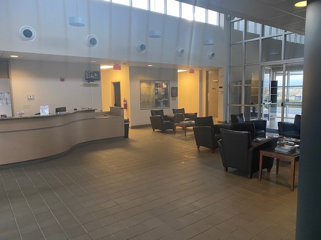 Pryor Field Regional Airport terminal interior