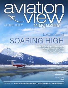 Volume 3 Issue 1 cover for Aviation View Magazine