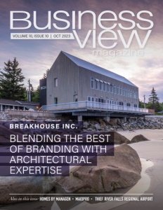 October 2023 Issue of Business View Magazine - cover featuring Breakhouse Inc.