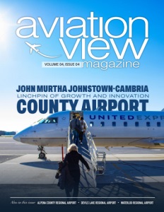 The latest issue cover for Aviation View Magazine